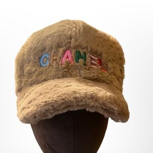 NEW Tan Faux Fur Baseball Cap